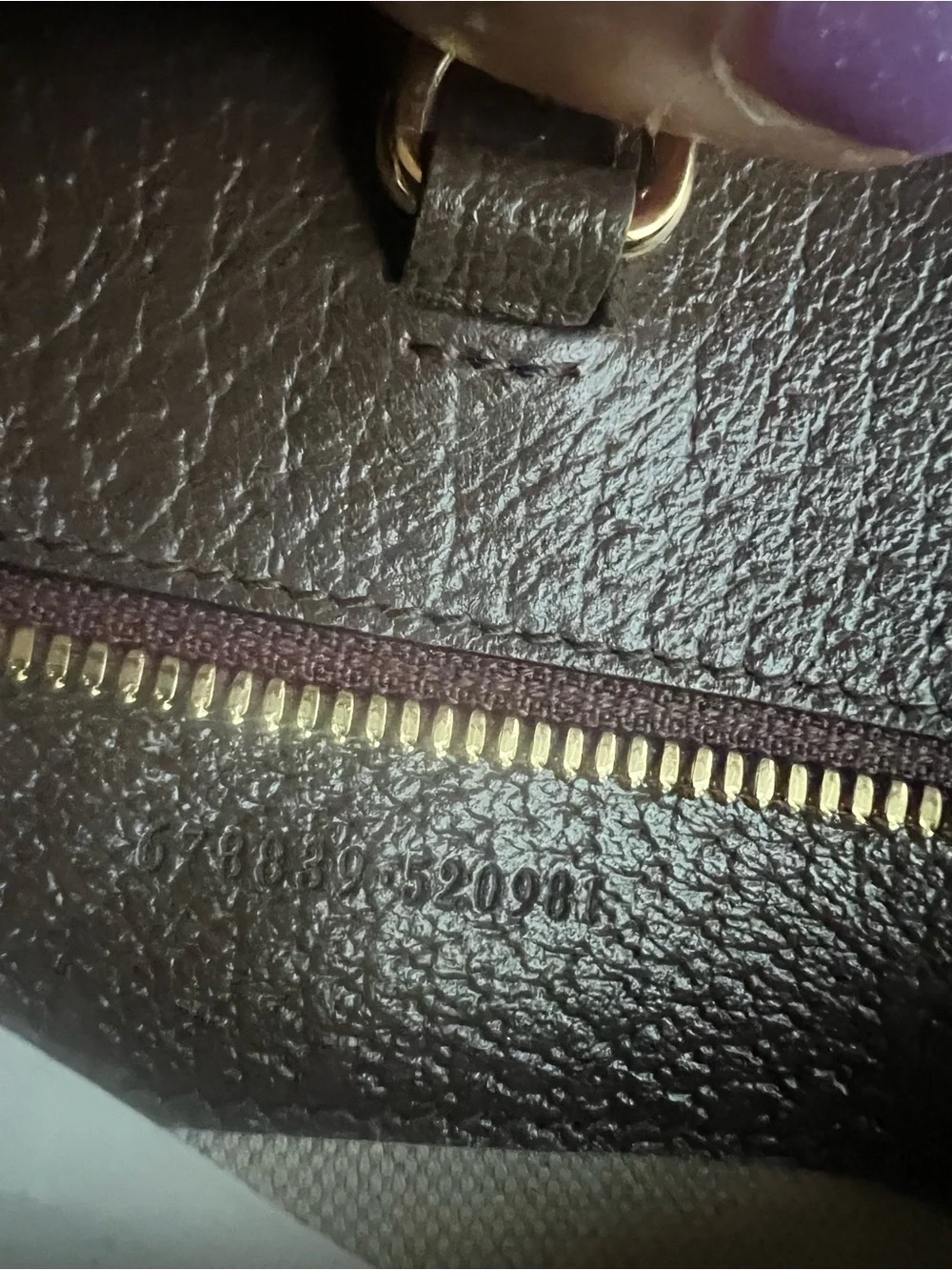 Gucci Monogram Canvas Tote with Green-Red Strap